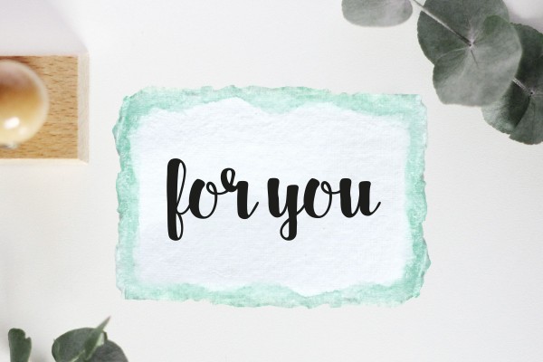 Textstempel: for you