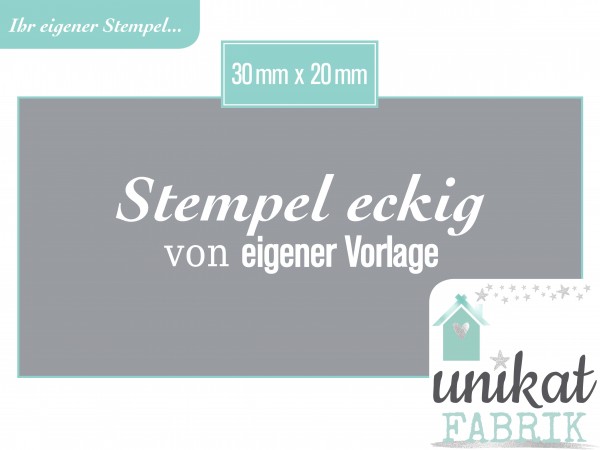 Eigener Stempel im Format 30 x 20 mm von Datei Zeichnung